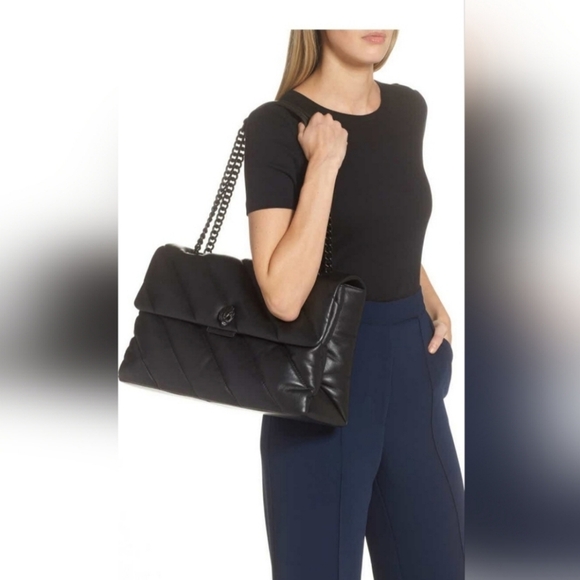 Kurt Geiger Kensington XXL Quilted Leather Shoulder Bag - Picture 1 of 8
